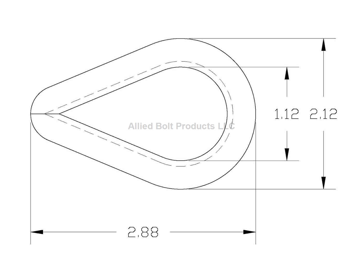 3/8" WIRE ROPE THIMBLE