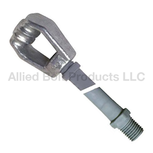 1" X 7' ANCHOR ROD WITH ASSEMBLED TRIPLE EYE NUT