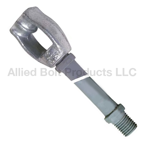 1" X 3-1/2' ANCHOR ROD WITH ASSEMBLED TWIN EYE NUT